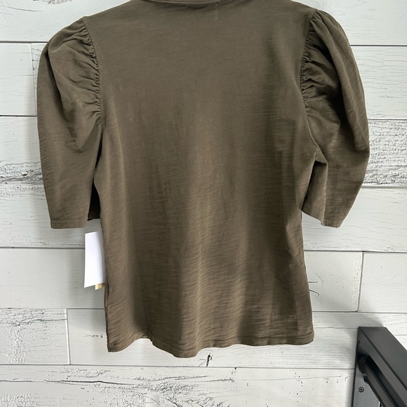 Nation Ltd. Cotton snap front top. NWT. Size S. - Picture 3 of 5